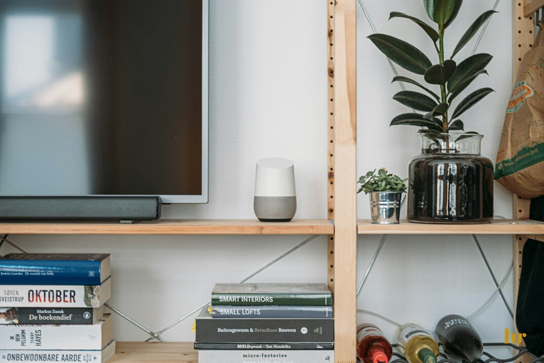 smart home devices in living room